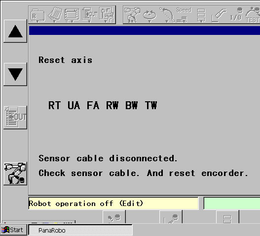 reset screen displayed on boot-up